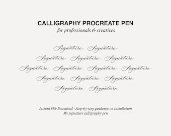 Signature Procreate Calligraphy Pen
