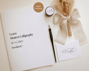 Beginners Digital Modern Calligraphy Book | Learn Modern Calligraphy | Digital Calligraphy Book | Calligraphy Kit