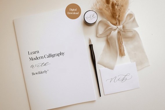 Beginner's Modern Calligraphy Workbook: Learn the Art (PDF Download)