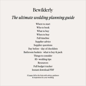 Digital Wedding Planner Full Wedding Guide Checklist Planner Fully Interactive 32 Page Wedding Planning Instant download Printable image 5