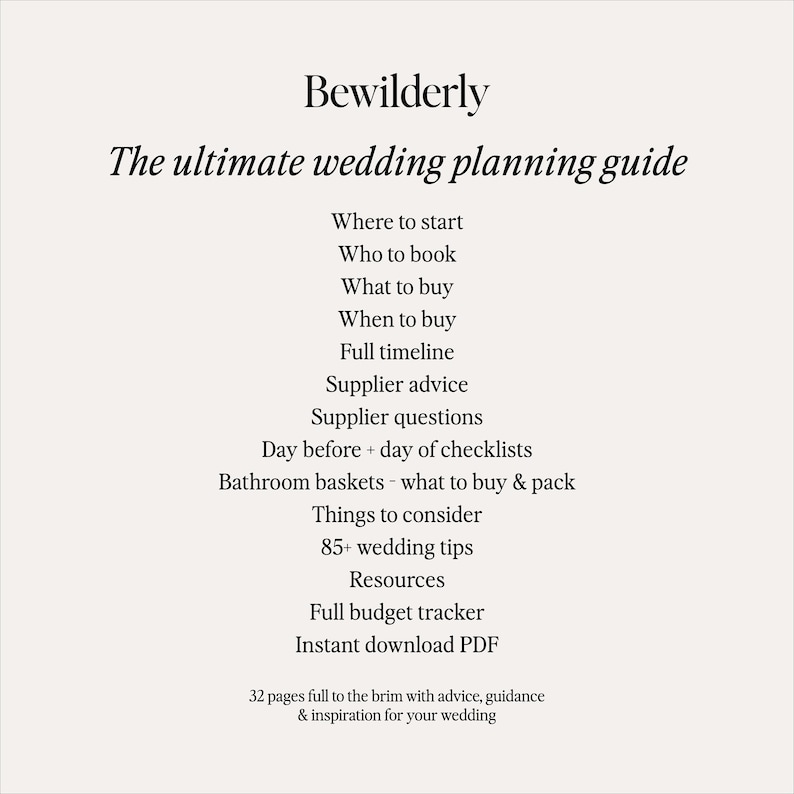 Digital Wedding Planner Full Wedding Guide Checklist Planner Fully Interactive 32 Page Wedding Planning Instant download Printable image 5