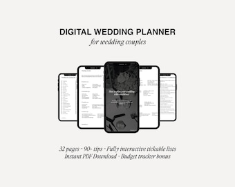 Interactive Wedding Planning Guide: 32-Page Digital Download