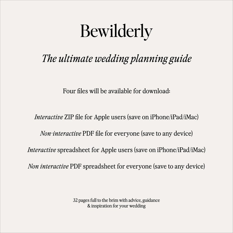 Digital Wedding Planner Full Wedding Guide Checklist Planner Fully Interactive 32 Page Wedding Planning Instant download Printable image 8