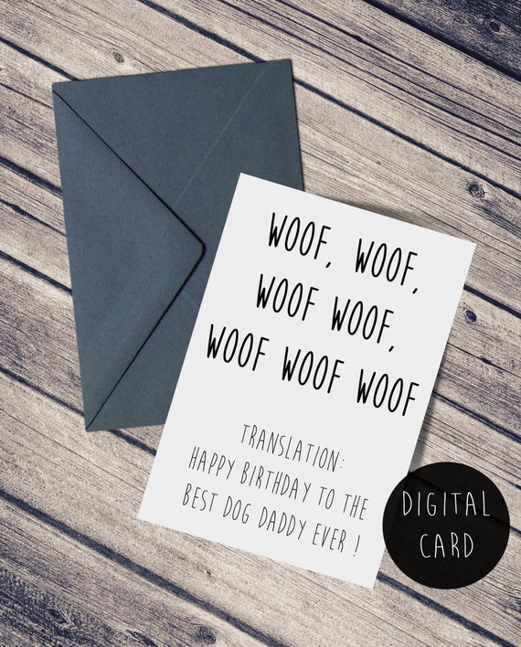 happy birthday dad from dog