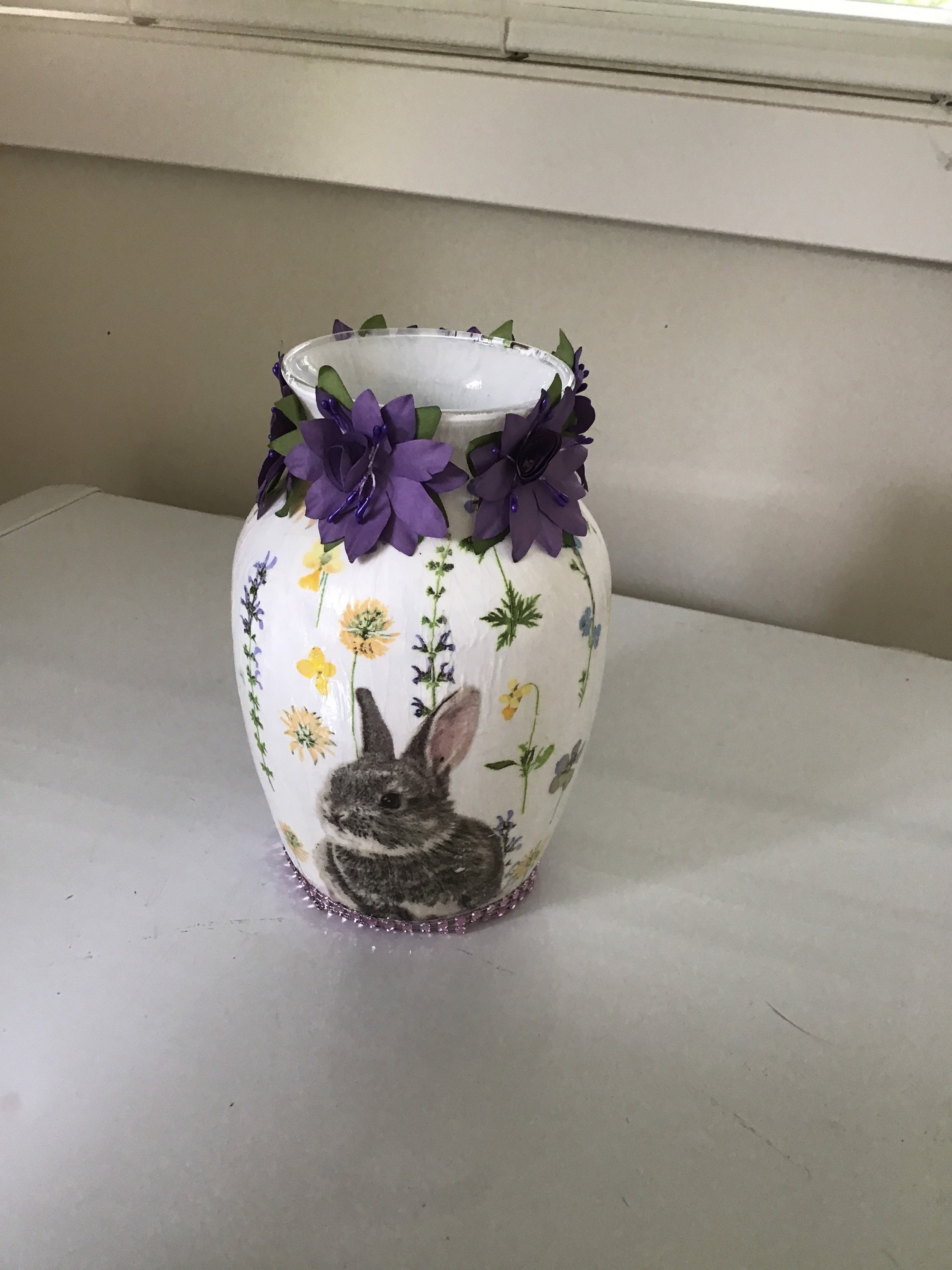 Decoupage vase Etsy