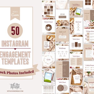 Instagram Canva Templates | Engagement Booster Templates | Canva Templates Instagram Post | Social Media Content | Small Business Templates