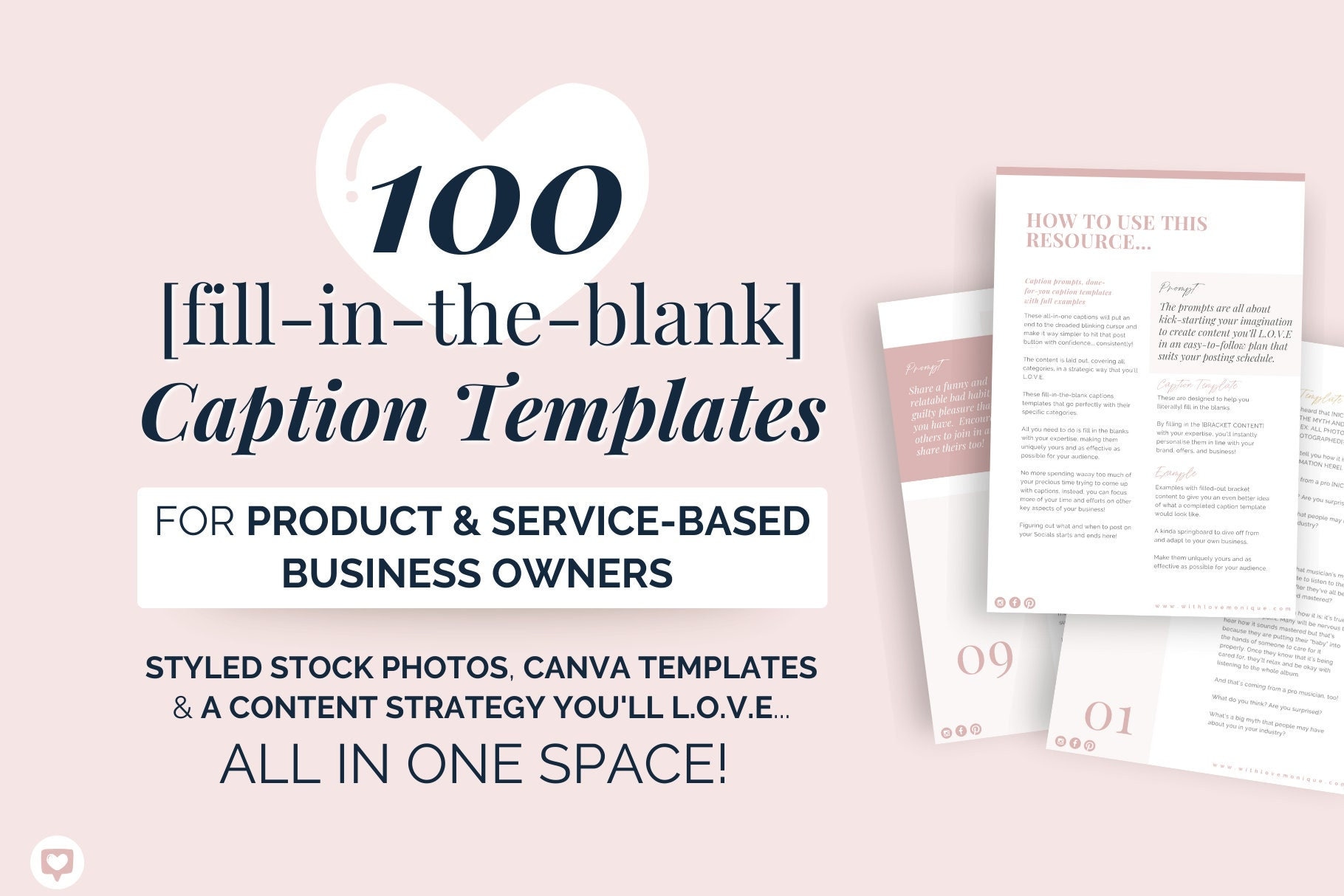 Content Prompts | Caption Templates | Styled Stock Photos | Instagram ...