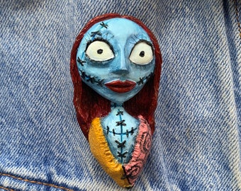 Sally - The Nightmare from Christmas inspiriert Brosche/Pin
