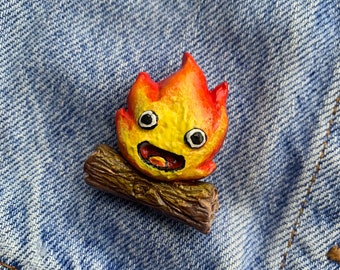 Calcifer - Howl’s Moving Castle inspired Pin/Brooch