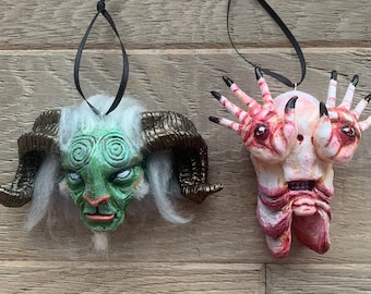 El Fauno and The Pale Man - Pan’s Labyrinth inspired Pendant Bundle