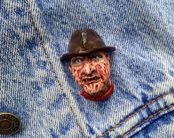 Freddy Krueger - A Nightmare on Elm Street inspired Brooch/Pin