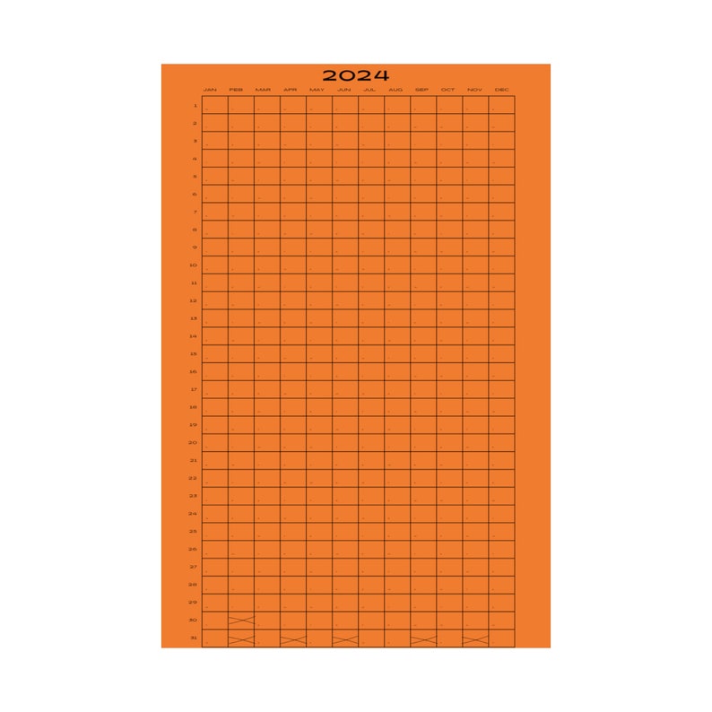 2024 Vertical Calendar / Planner Etsy