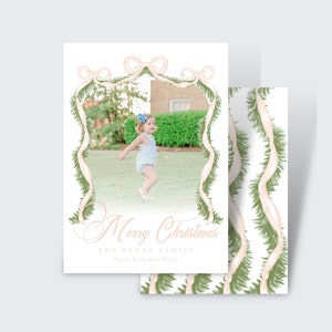 Carte de Noël à l'aquarelle | pour les Fêtes aquarelle rose de guirlande de Zazzle.be Liste d'envies Vous avez des idées ? Modifier et imprimer | Téléchargement instantané | Simple, Carte de Noël, Classique