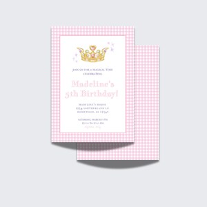 Princess Birthday Party Invite | Magical Princess Invite | Instant Download | Editable Template | Watercolor, Enchanted | Digital Download