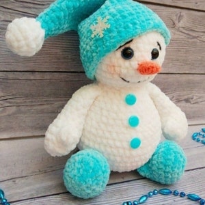 Schneemann Häkelanleitung PDF Weihnachtliche Häkelanleitung
