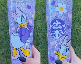 Daisy inspired Snowglobe Tumbler // Girly // Sassy Duck // Gift Idea //
