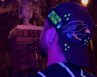 PRE ORDER processing time 2-3 weeks!! Maleficent // Sleeping Beauty // Villain //  inspired baseball hat with removable bow//