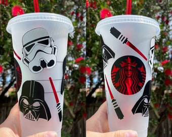 Darth Vader och Stormtrooper-inspirerad kall kopp // Starwars // Sith Lord // Imperial // Presentidé // Ljussabel