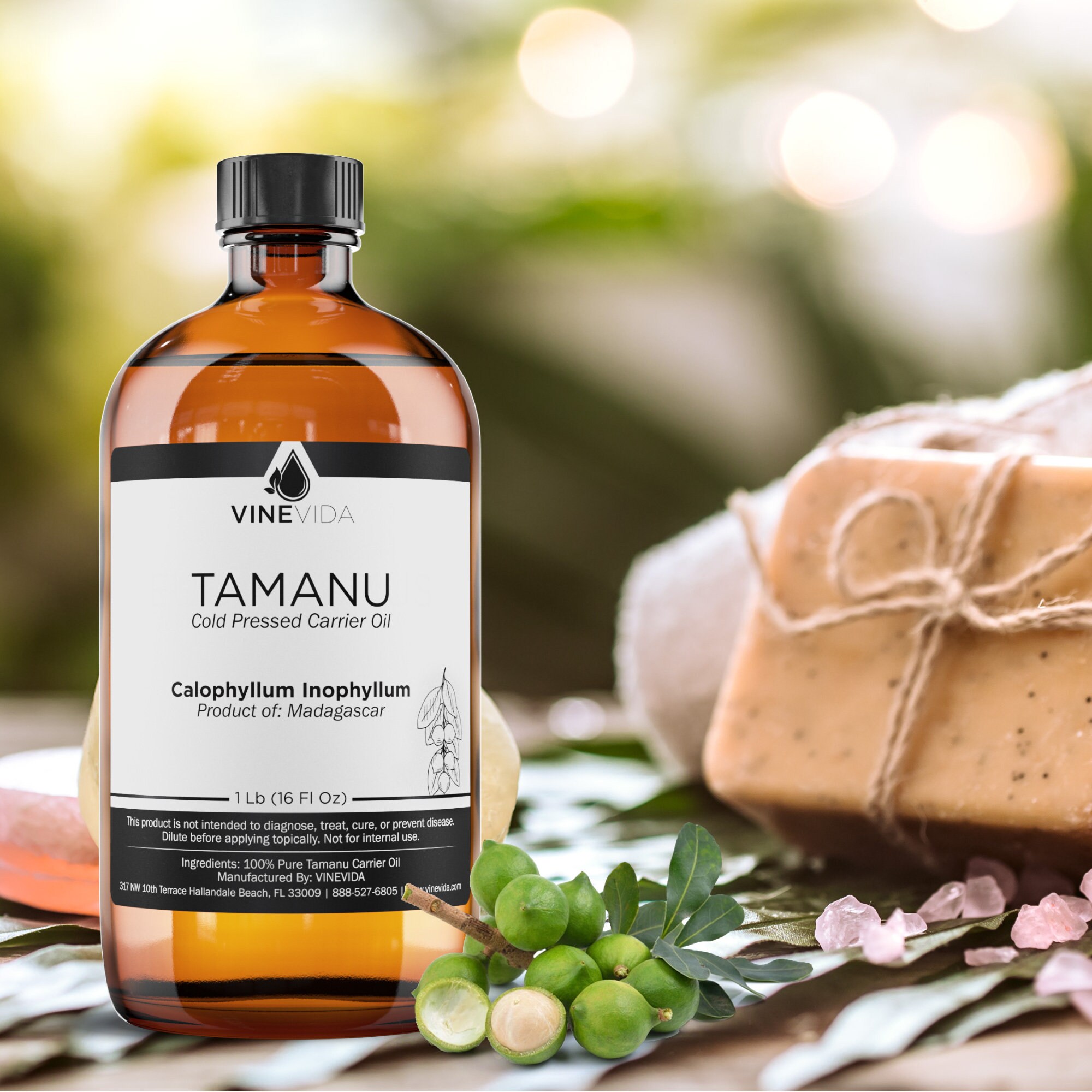 Bulk Tamanu Carrier Oil 16 Oz 1 Pound in Glass Bottle 100 Etsy UK