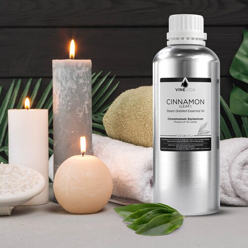 Bulk Cinnamon Leaf Essential Oil 32 Oz (2 Lbs) in Aluminum shops Bottle - 100% Pure & Undiluted Essential Oil for DIY Soaps, Candles and Blends
