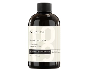 VINEVIDA NO. Aceite de fragancia 1019 - Inspirado en Sweetest Taboo y The Aria Hotel - Fragancia casera para difusores de aire frío