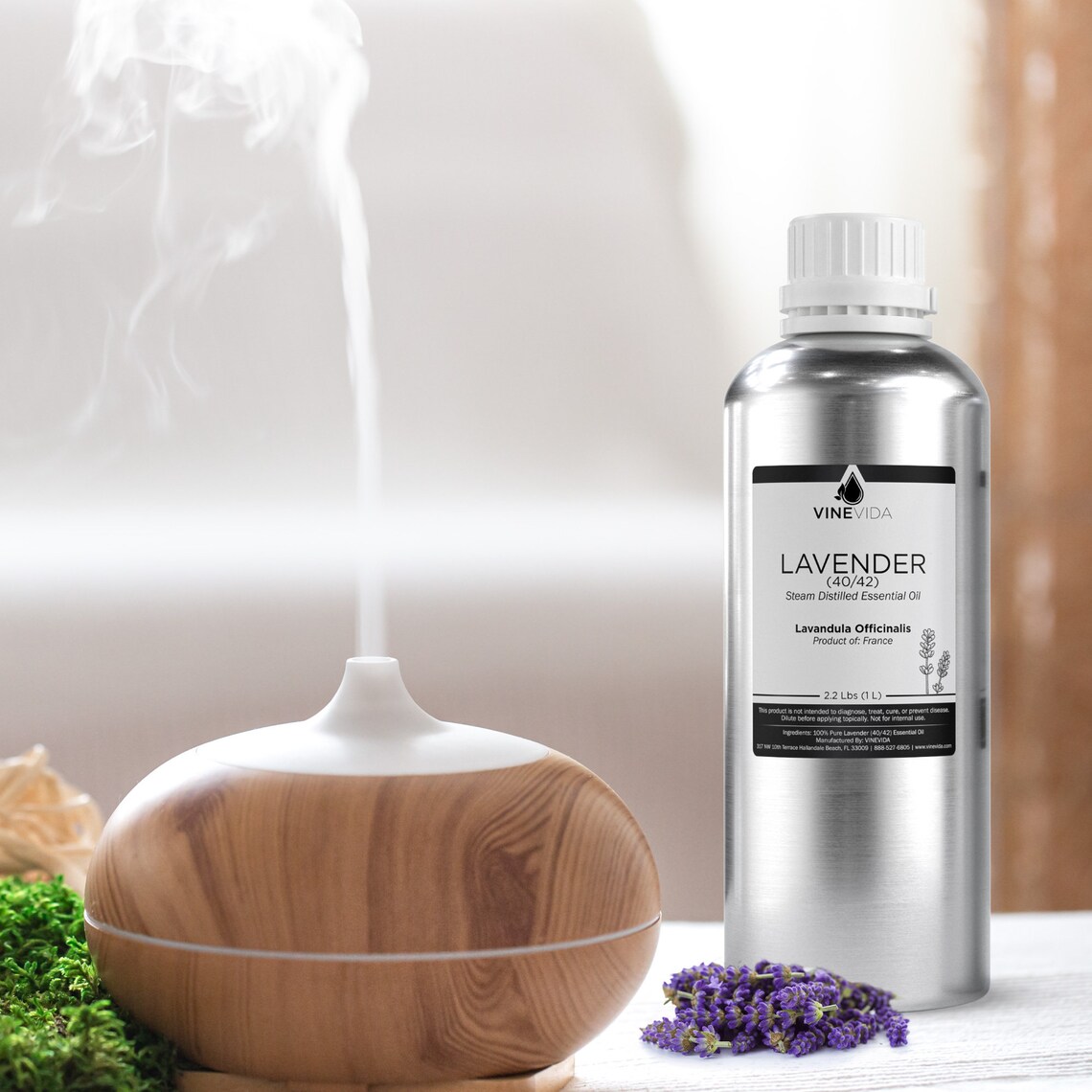 Bulk Lavender Essential Oil 4042 32 Oz 2 Lbs in Aluminum Etsy UK