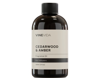 VINEVIDA NO. 21 Aceite de fragancia - Madera de cedro y ámbar - Fragancia casera para difusores de aire frío