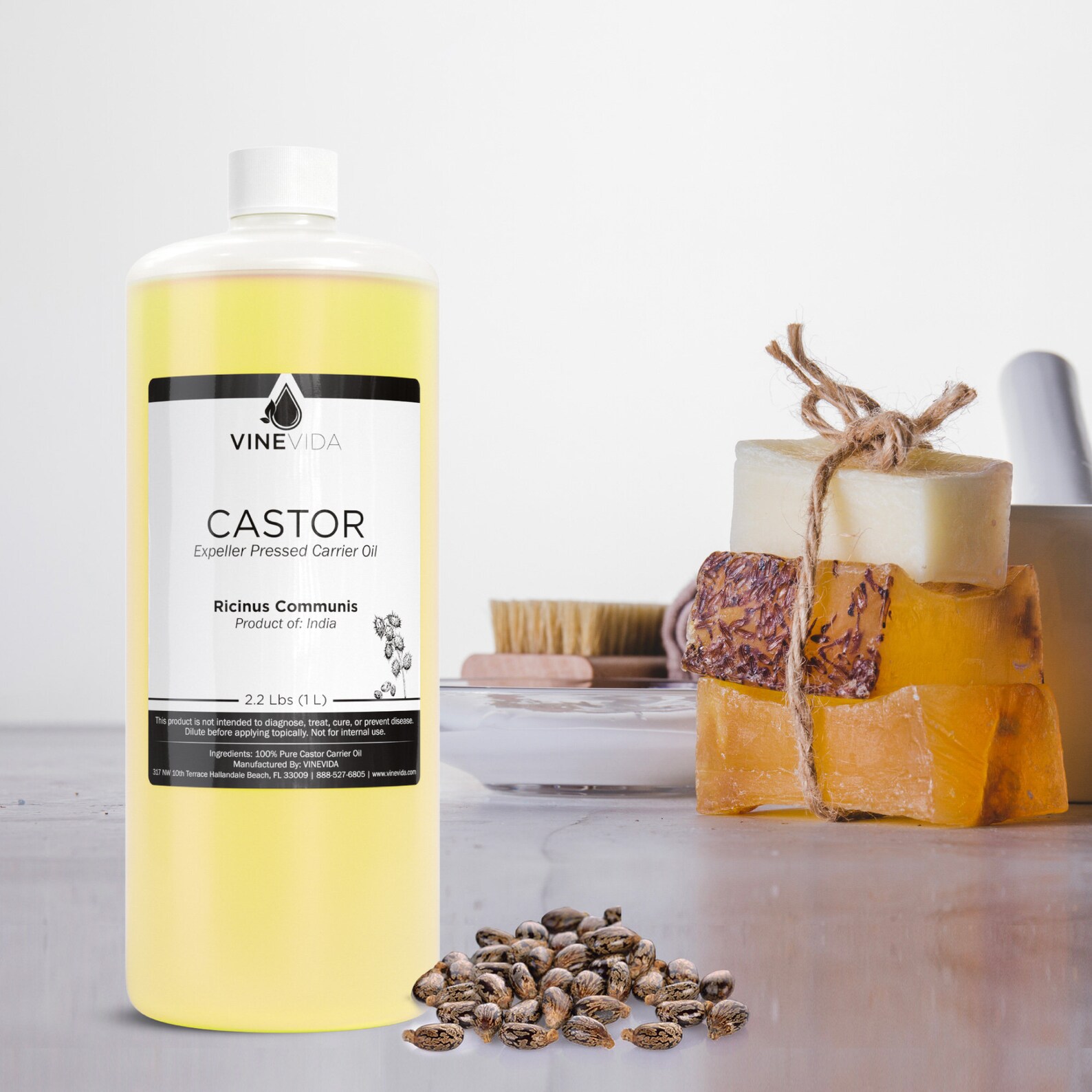 Bulk Castor Carrier Oil 32 Oz 2 Lbs in HDPE Bottle 100 Etsy