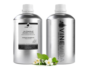Bulk Jasmine Absolute Oil Gallon (8 Lbs) in Aluminium Bottle - 100% Pure & Undiluted Essential Oil for DIY Soaps, Candles and Blends