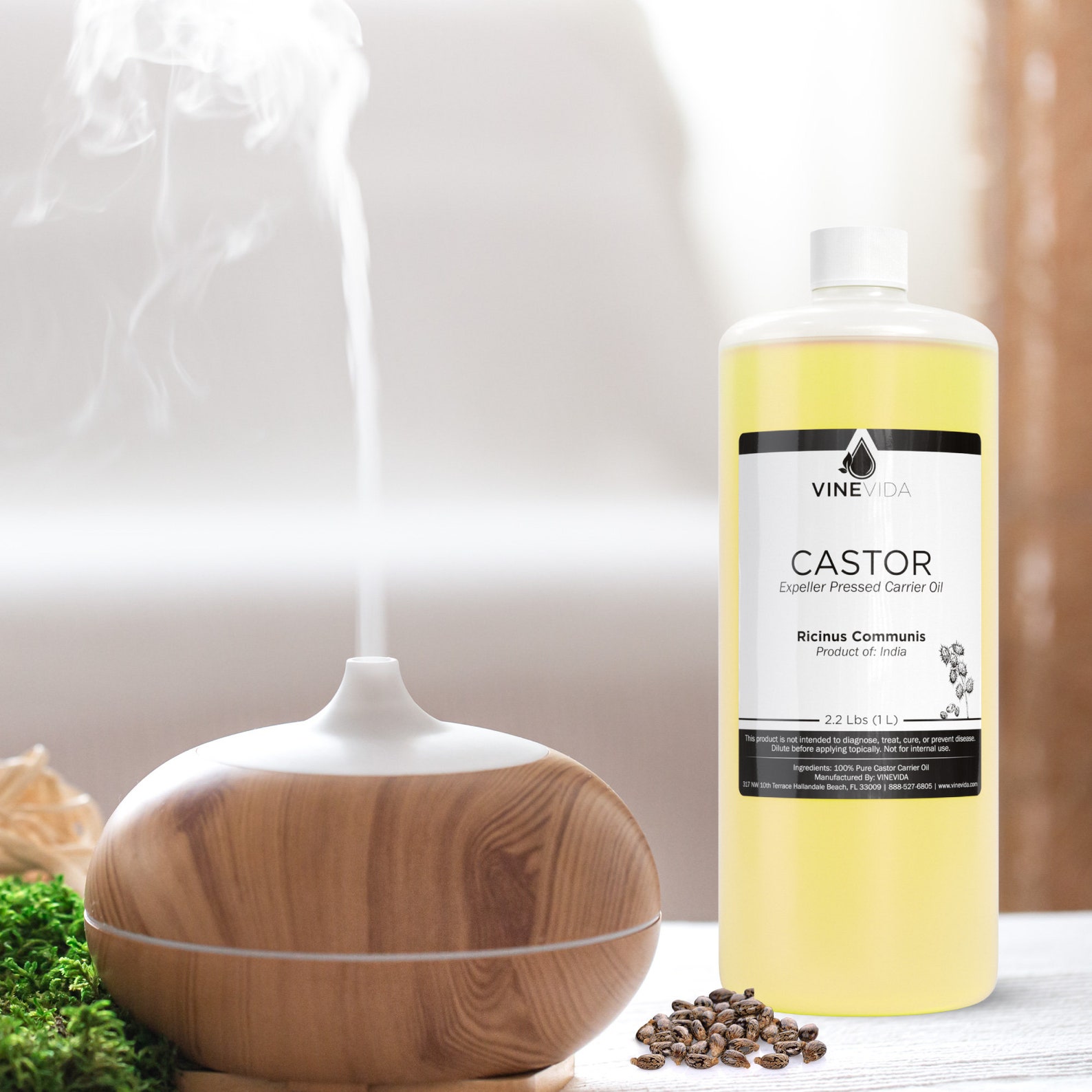 Bulk Castor Carrier Oil 32 Oz 2 Lbs in HDPE Bottle 100 Etsy