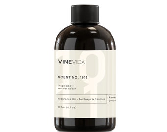 VINEVIDA NO. Aceite de fragancia 1011 - Inspirado en Mother Ocean y Margaritaville Hotel - Aroma premium, jabón de bricolaje, velas, perfume