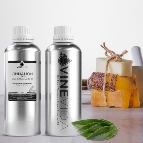 Bulk Cinnamon Leaf Essential Oil 32 Oz (2 Lbs) in Aluminum shops Bottle - 100% Pure & Undiluted Essential Oil for DIY Soaps, Candles and Blends