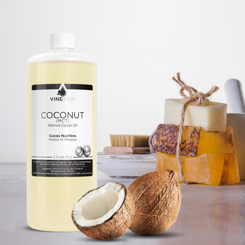 Bulk Coconut Carrier Oil MCT 32 Oz 2 Lbs in HDPE Bottle Etsy