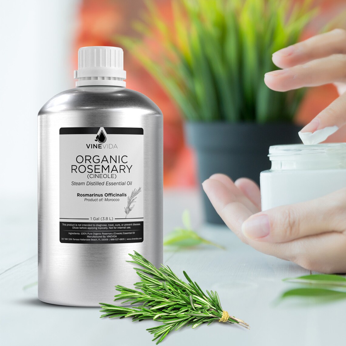Bulk Organic Rosemary Essential Oil Gallon 8lb in Aluminium Etsy