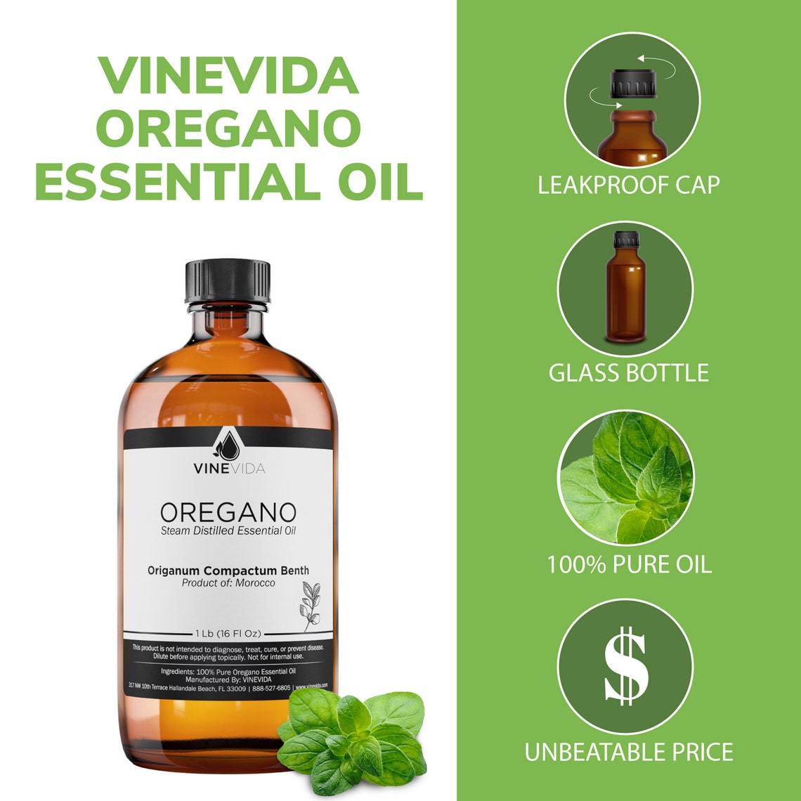 Bulk Oregano Essential Oil 16 Oz 1 Pound in Glass Bottle Etsy