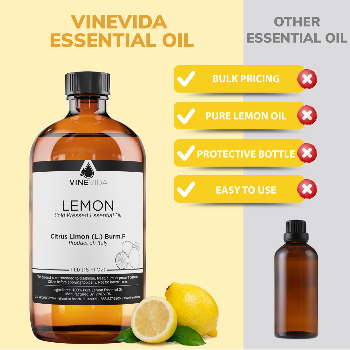 Bulk Lemon Essential Oil 16 Oz 1 Pound in Glass Bottle Etsy