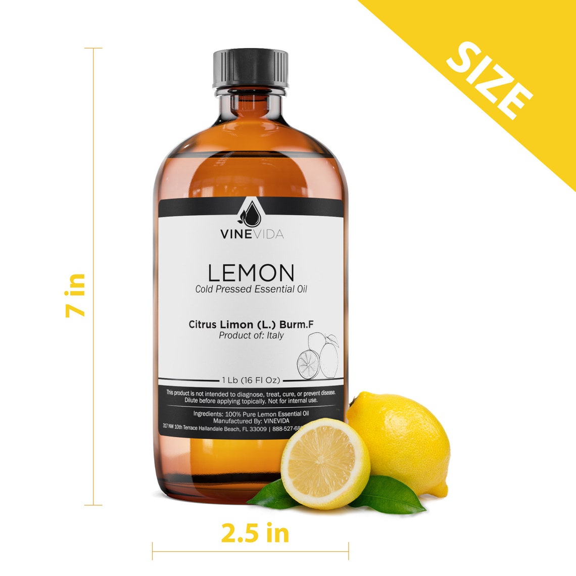 Bulk Lemon Essential Oil 16 Oz 1 Pound in Glass Bottle Etsy