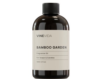 VINEVIDA NO. 4 Aceites de Fragancia - Jardín de Bambú - Aroma Premium, Jabón DIY, Velas, Perfume