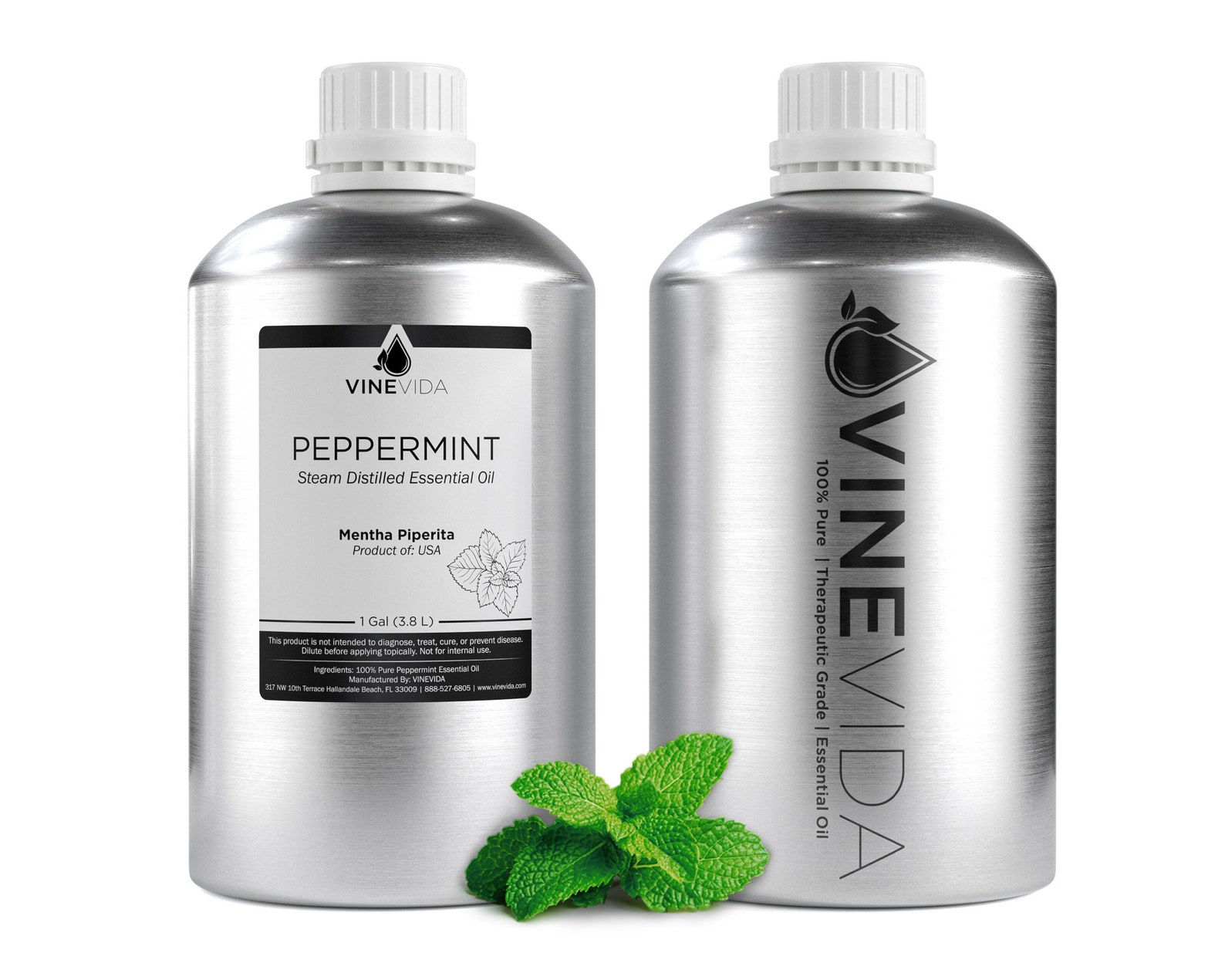 Bulk Peppermint Essential Oil Gallon 8 Lbs in Aluminum Etsy