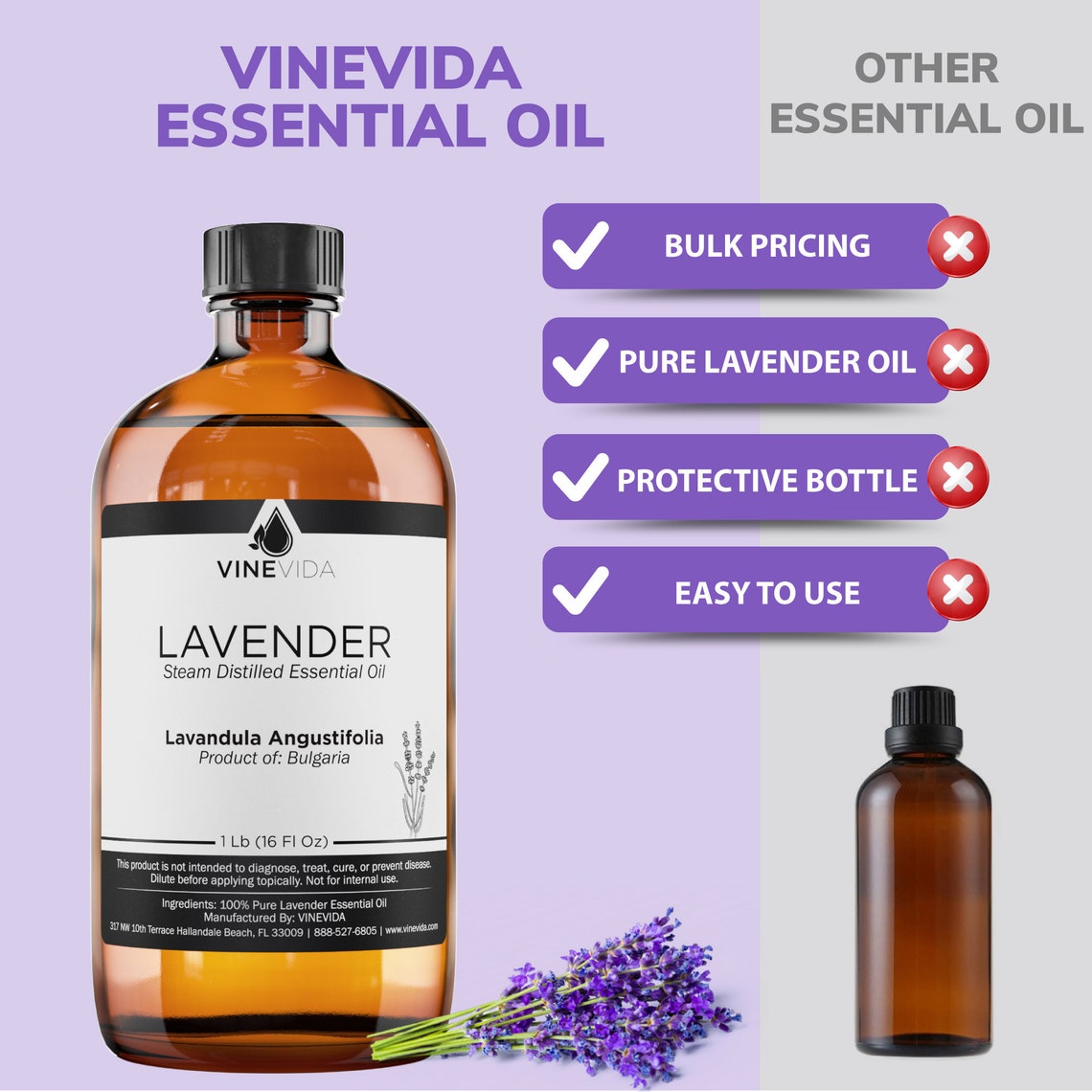 Bulk Lavender Essential Oil Bulgaria 16 Oz 1 Pound in Glass Etsy