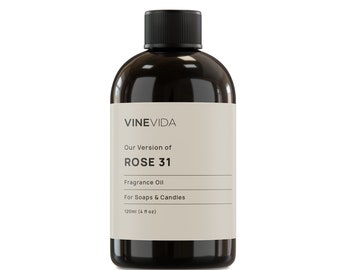 VINEVIDA NO. 1302 Aceite de Fragancia - Inspirado en Rose 31 y Le Labo - Aroma Premium, Jabón DIY, Velas, Perfume