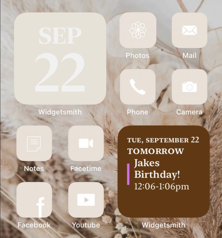 Neutral Aesthetic Iphone Ios14 App Icon Covers 35 App Covers Etsy India