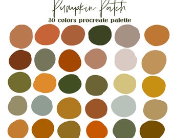 Pumpkin Patch Procreate Color Palette / Ipad Procreate Swatches / Instant Download