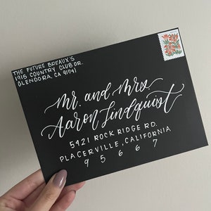 Calligraphy Wedding Envelopes | Wedding Invitations | Hand Lettered ...