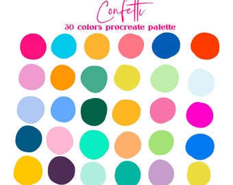 Confetti Procreate Color Palette / Ipad Procreate Swatches / Instant Download