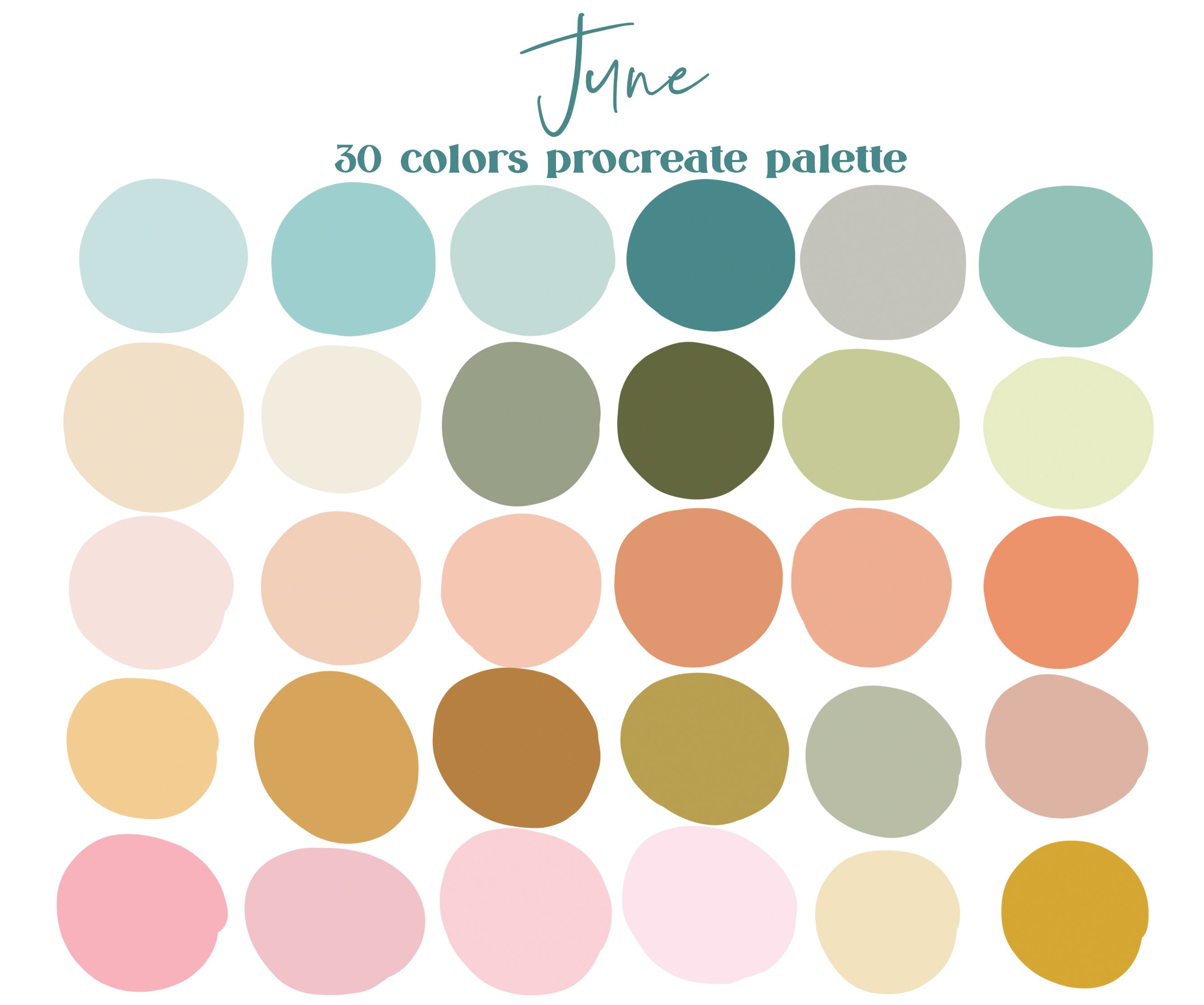 June Neutrals Procreate Color Palette / iPad Procreate Swatches / Instant  Download / Pastel Color Palette / Pastel Colors / Summer Colors -   Finland