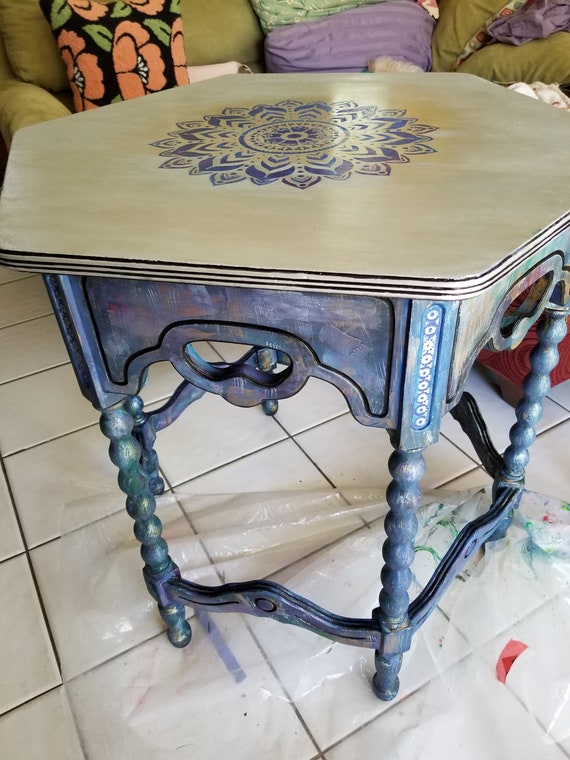 Hexagon Table South Florida Only No Shipping Available Etsy