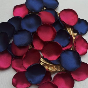 Burgundy Rose Petals, Navy Blue Rose Petals Gothic Wedding Decorations Flower Girl Petals Gothic Party Decor Table Decor Dark Wedding Decor