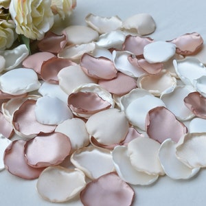 Champagne, Light Bronze, Ivory Rose Petals Wedding Decorations Flower Girl Petals Bridal Shower Decor Aisle Runner Decor Boho Wedding Decor