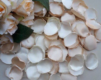 Ivory Rose Petals Wedding Day Or Gift Basket Decoration 250 Petals
